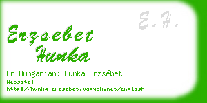 erzsebet hunka business card
